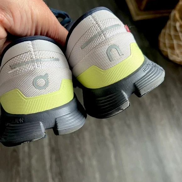 On Cloud - White and Navy Athletic Shoes Good Condition - Picture 4 of 5